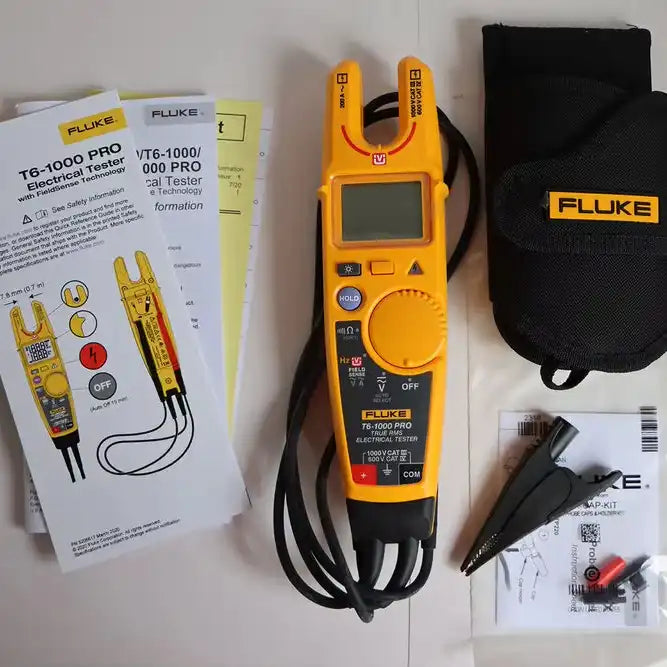 Fluke T6-1000 PRO Electrical Tester Fieldsense 1000V AC / DC True RMS & Case