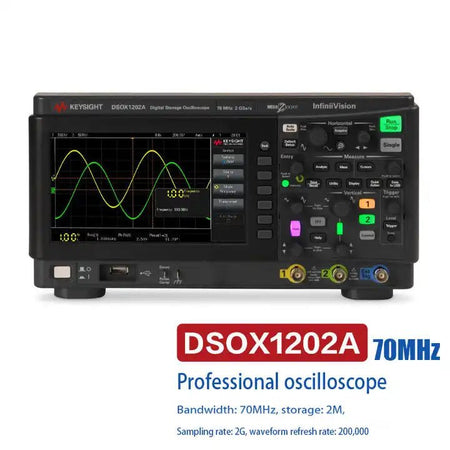 Keysight Bandwidth 70MHz 2 analog channels DSOX1202A oscilloscope - XG eqpt