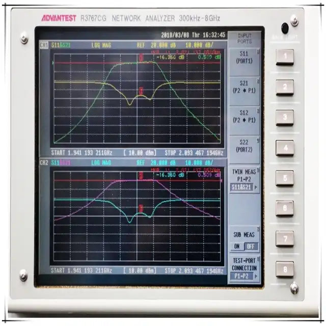 Used Advantest R3766 8G vector network Analyzer 40MHz-8GHz spectrum analyzer - XG eqpt