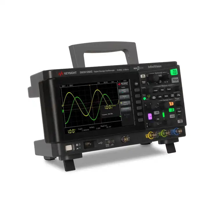 Keysight DSOX1202G Oscilloscope: 70/100/200 MHz, 2 analog channels with built-in waveform generator