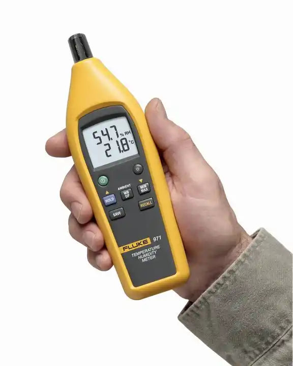 Fluke 971 Temperature Humidity Meter, Temp/Humdty Mtr, 5 to 95 per Rel Hum Rnge