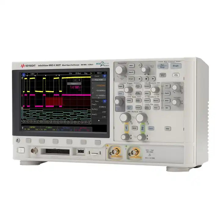 Keysight MSOX3022T Mixed Signal Oscilloscope: 200 MHz, 2 analog and 16 digital channels