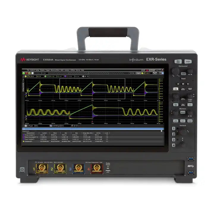 Keysight EXR254A Infiniium EXR Series Oscilloscope: 2.5 GHz, 4 Channels Maximum memory depth 1.6 Gpts