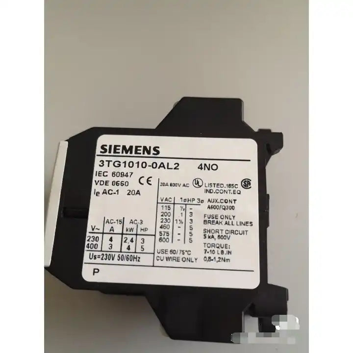 1PCS SIEMENS 3TG1010-0AL2 4NO Contactor used