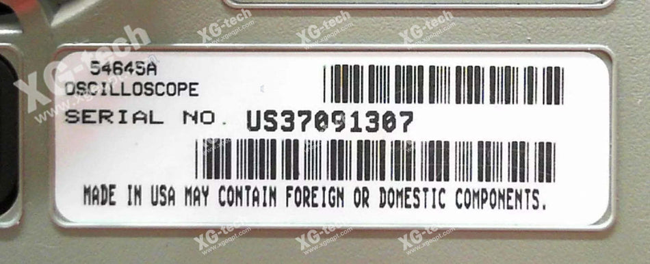 HP - Agilent - Keysight 54645A 100MHz Oscilloscope SN:US37091307