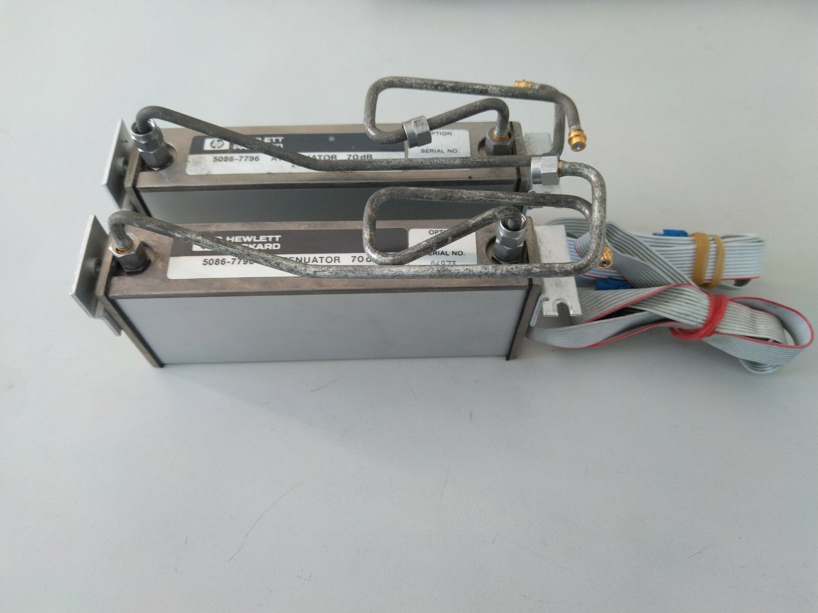 HP Agilent 5086-7796 RF Programmable Attenuator 70 dB DC-26.5GHz w/ cables