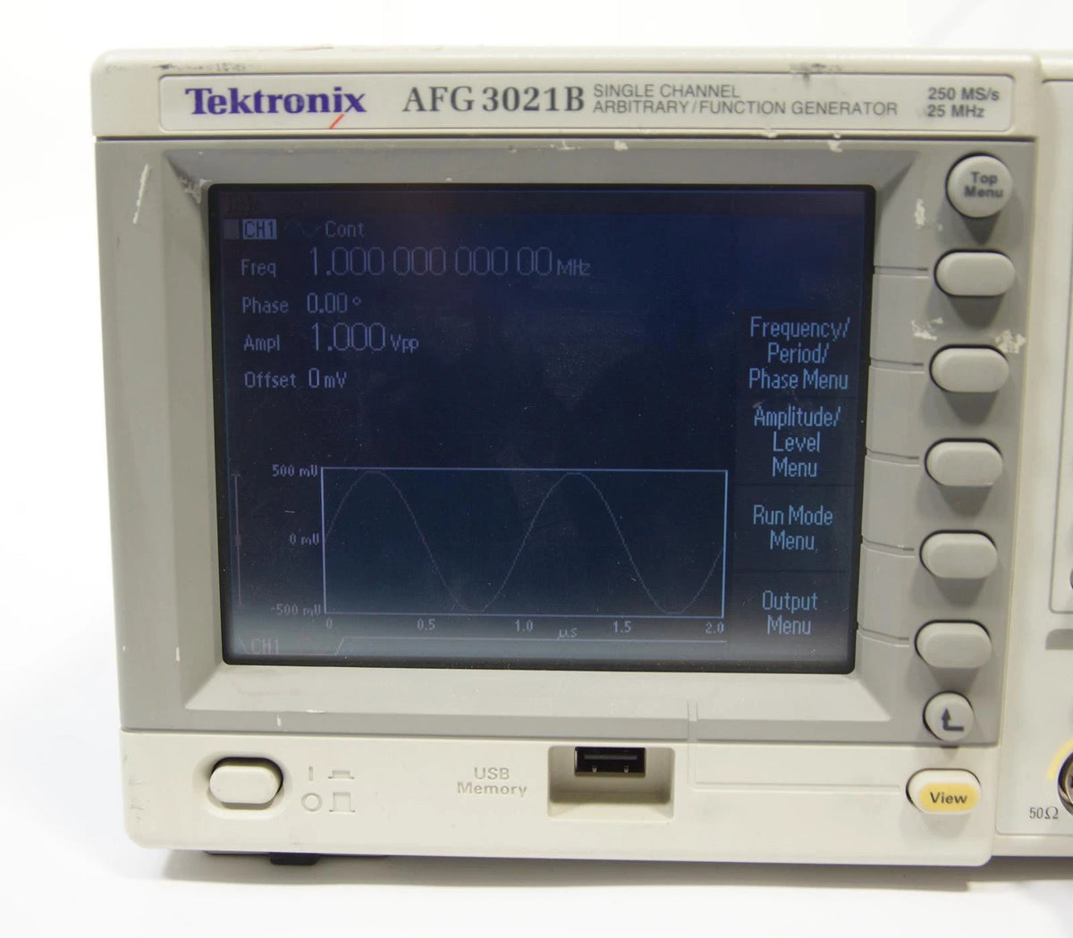 Tektronix AFG3021B 250MS/s 25MHz Dual Channel Arbitrary/Function Generator