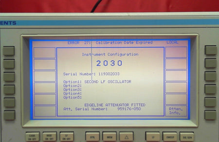 Marconi 2030 033 10 kHz to 1.35 GHz Signal Generator with Option 1