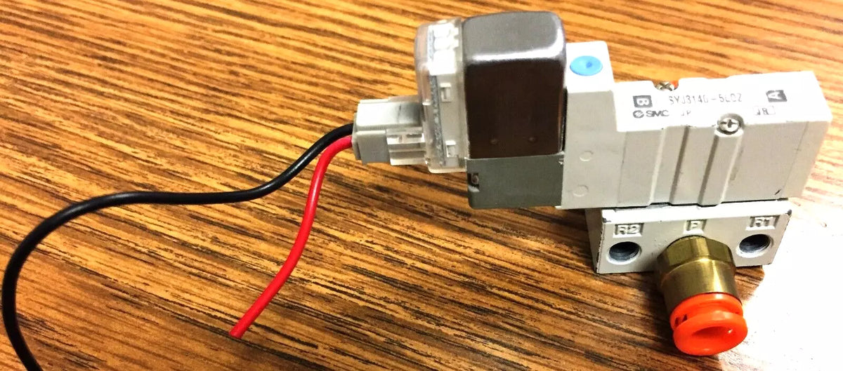 SMC SYJ3140-5LOZ-Q Valve: Single Solenoid, Base Mounted, SYJ3000 SOL Valve 4/5 Port