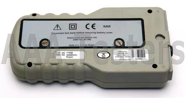 Megger TTR25 Single & Three Phase Transformer Turns Ratio Tester TTR 25 - XG eqpt