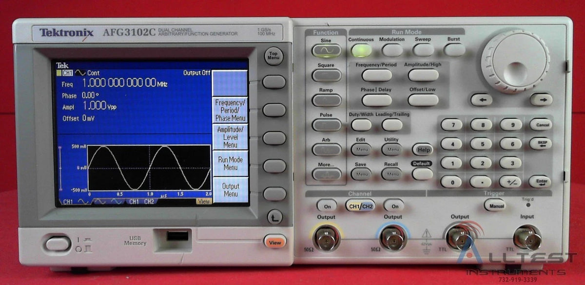 Tektronix AFG3102C 100MHz 2 Channel Arbitrary Function Generator