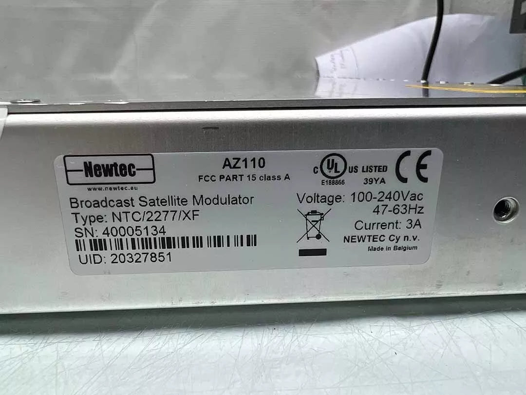 NEWTEC AZ110 DVB-S2 IF Out Broadcast Satellite Modulator