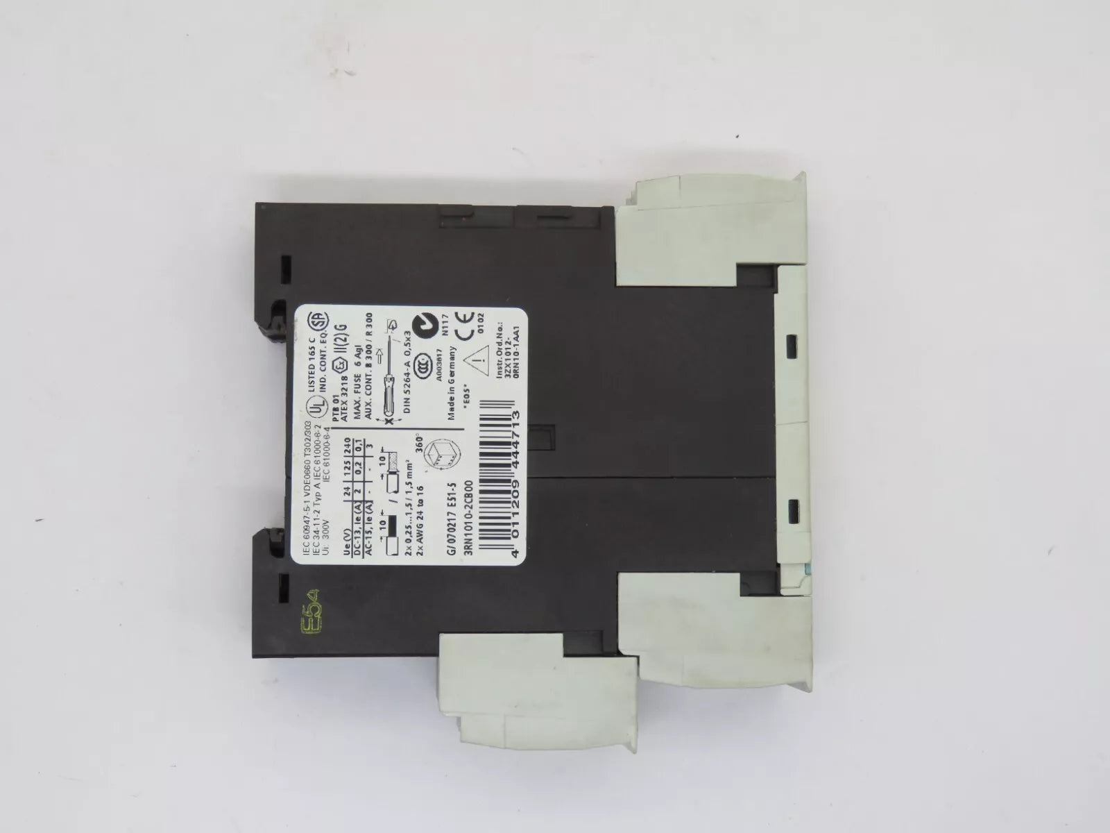 SIEMENS 3RN1010-2CB00 Motor Protection Module 24VDC Supply Voltage DIN-Railmount