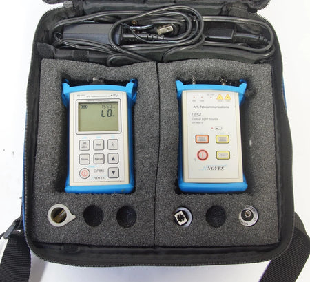 AFL Noyes OPM5 Optical Power Meter w OLS4 Optical Light Source