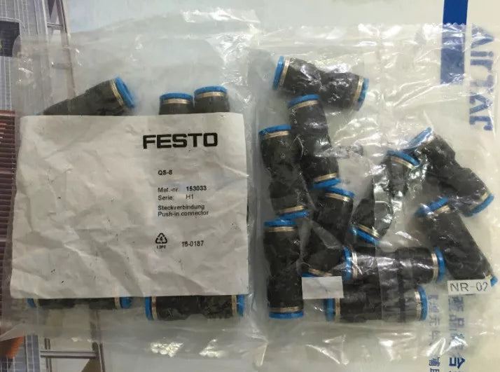 10pcs New FESTO Quick Connector QS-8 153033