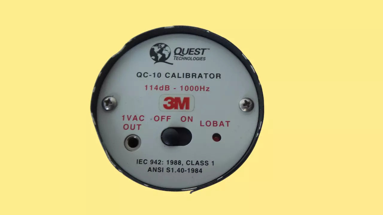 QUEST 3M QC-10 Acoustic Calibrator for Sound Level Meters
