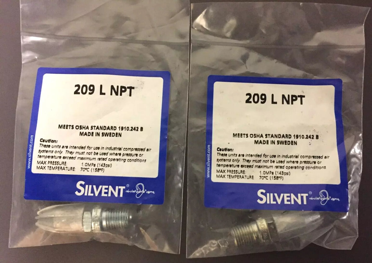 Silvent 209-L-NPT Spraying Full-Cone Nozzle Air 17 Nm³/h 3.4 Nm