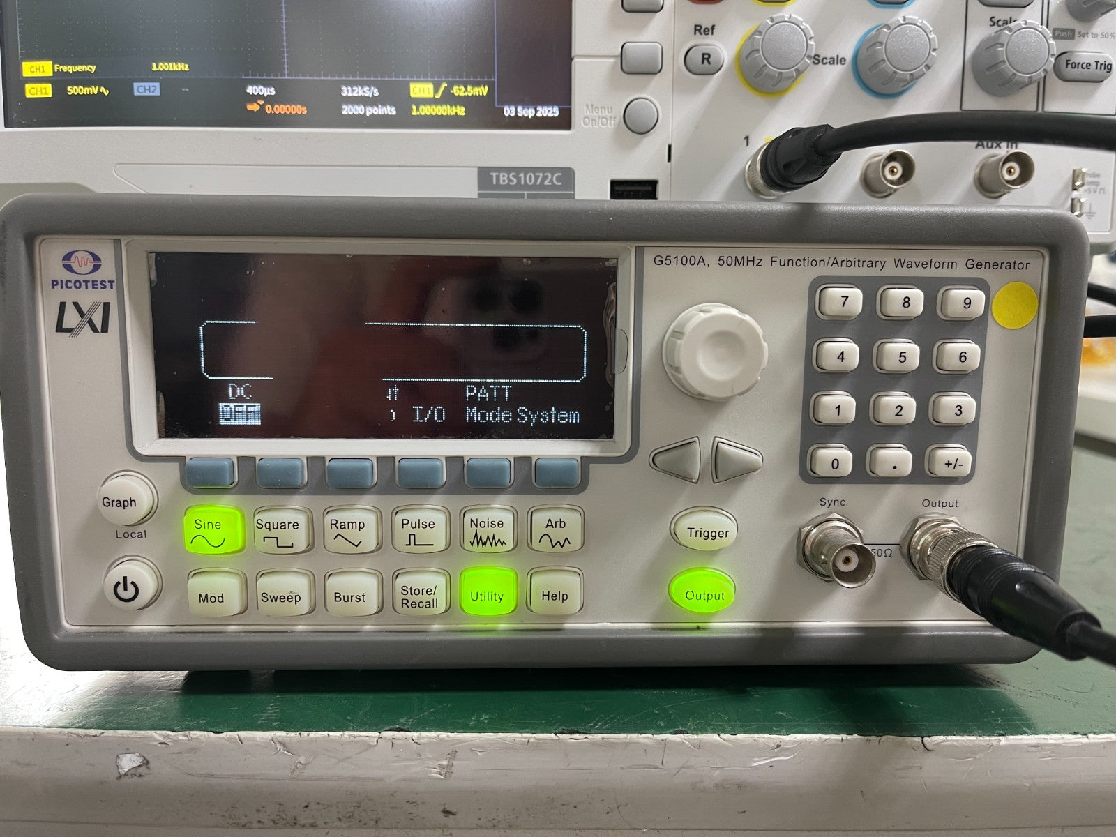 Picotest G5100A - 50MHz Arbitrary Waveform Generator _5073 - XG eqpt