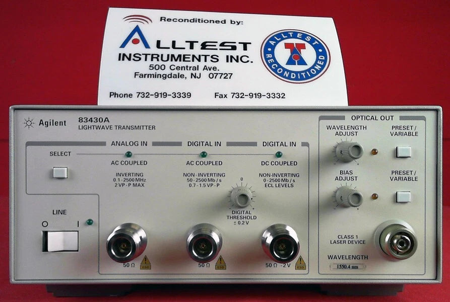 Agilent - Keysight 83430A Lightwave Digital Source, up to 2.5 Gb/s