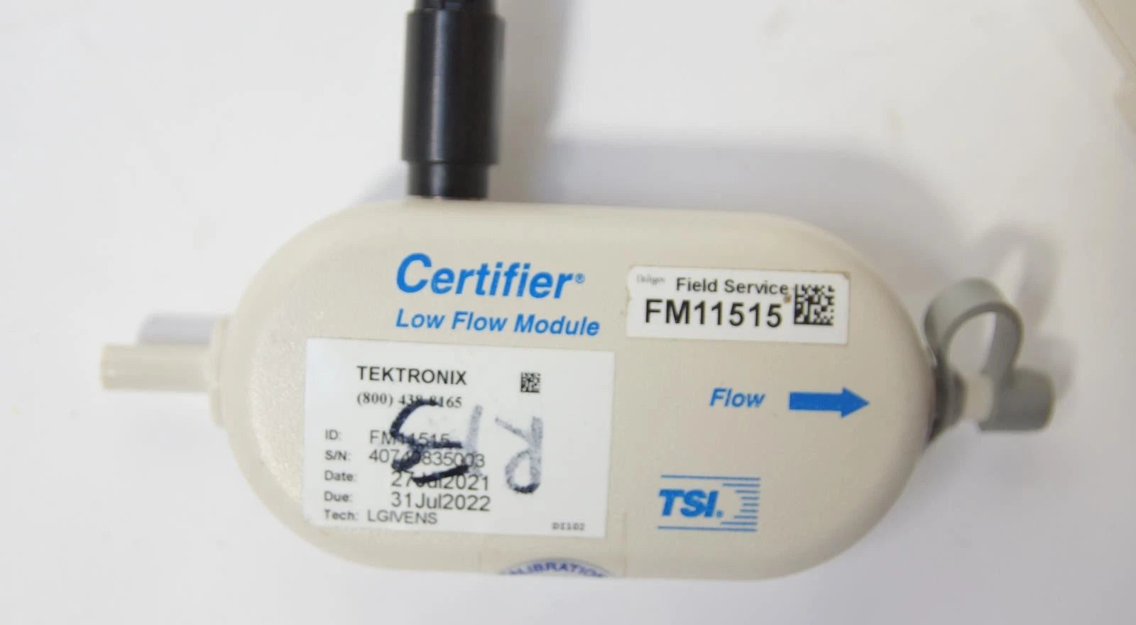 TSI Certifier FA Controler 4078 W/ 4074 Low Flow Module