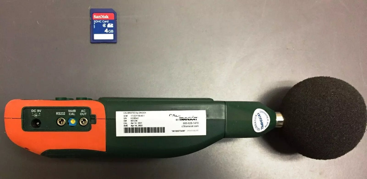 Extech SDL600 Sound Level Meter/Datalogger with 4GB San Disk SDHC Card