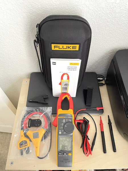 Fluke 378 FC Non-Contact Voltage True-rms AC/DC Clamp Meter with iFlex for 3-Phase Tests