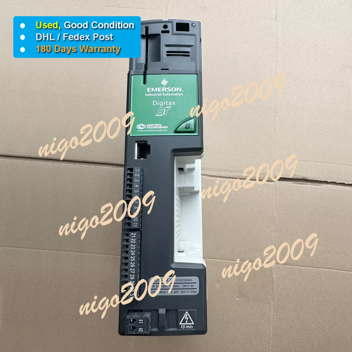 Emerson Servo Drive DST1404B 3098-0089 100% Tested DST1404 B