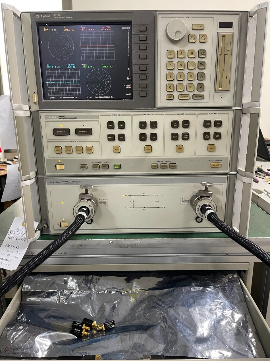 HP Agilent 8510C Vector Network Analyzer System 45MHz - 50GHz , w/HP83651A (LCD) - XG eqpt