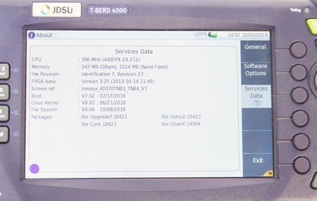 JDSU Viavi T-BERD 4000 OTDR Multitest Platform with 4146 / TB4000-NV-C Modules