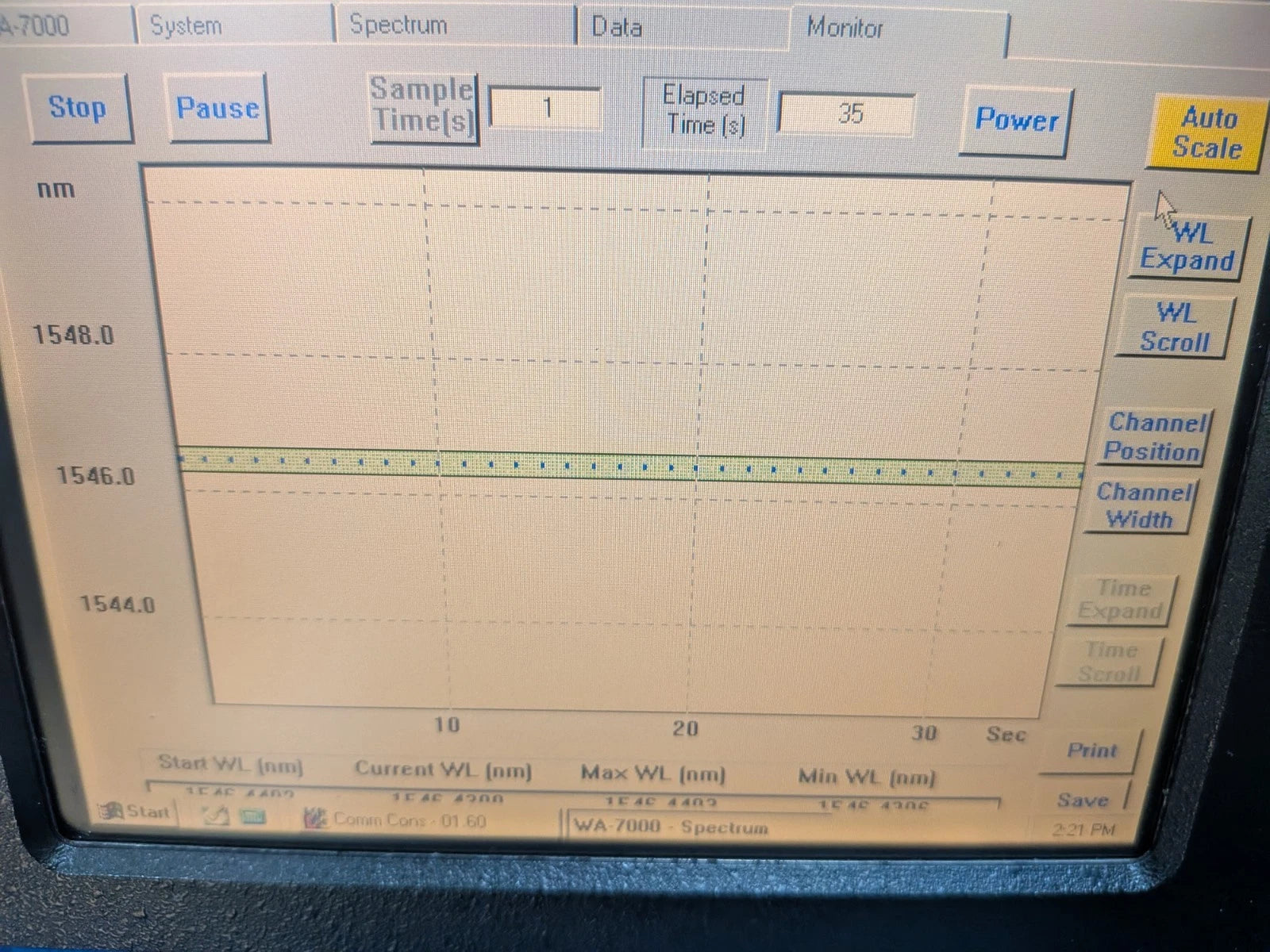 🔥Burleigh WA-7000 Wavemeter Multiline Wavelength  Meter Spec An PWR Meter Cal'd