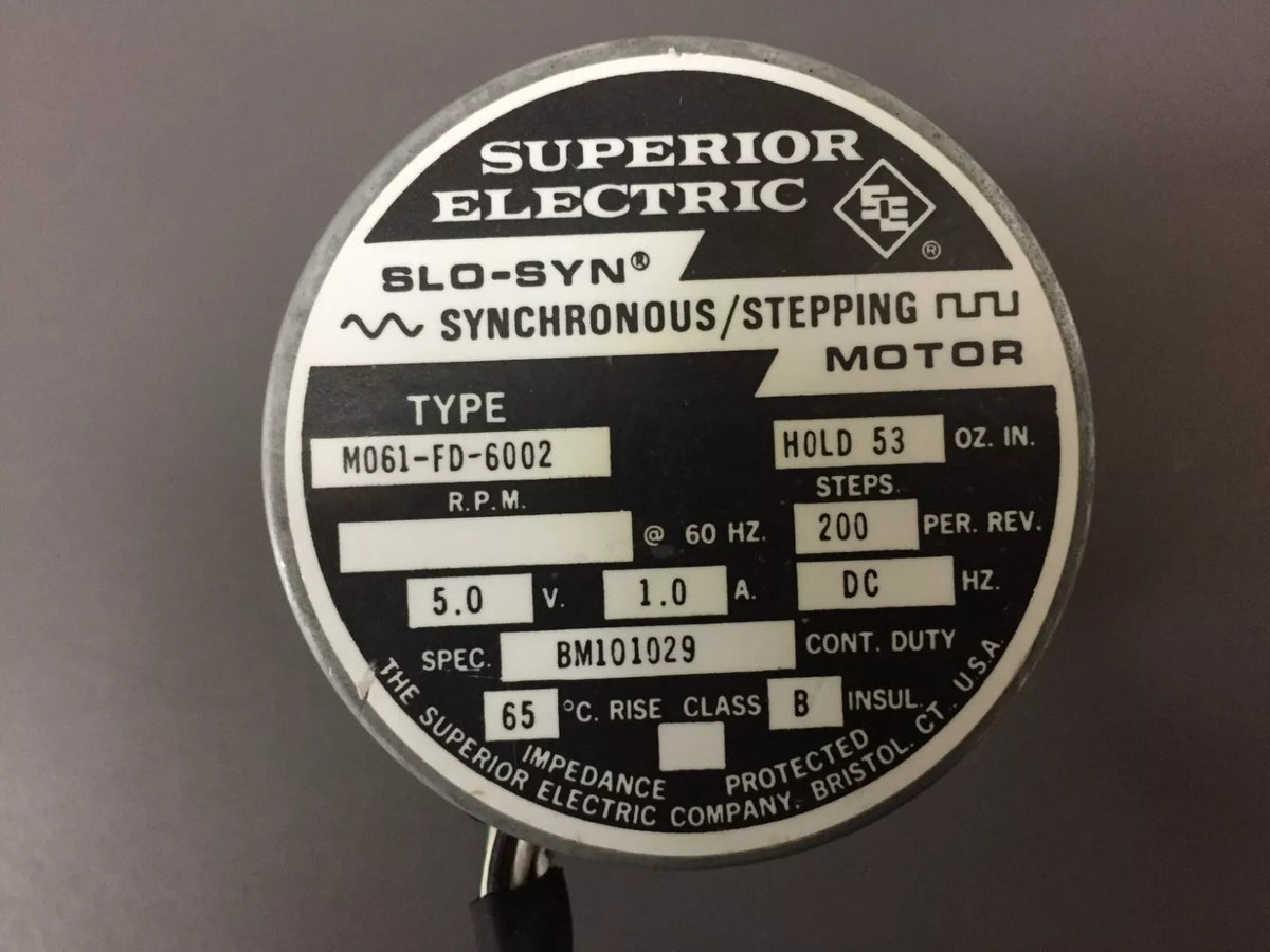Superior Electric M061-FD-6002 SLO-SYN Synchronous/Stepping Motor