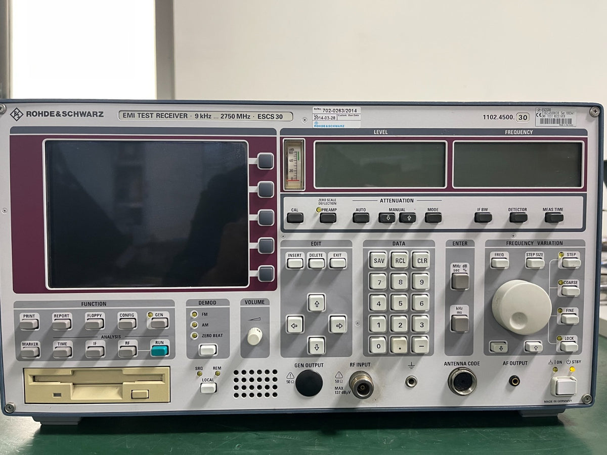 Rohde & Schwarz ESCS30 EMI Test Receiver 9 kHz - 2750 MHz _0341 - XG eqpt