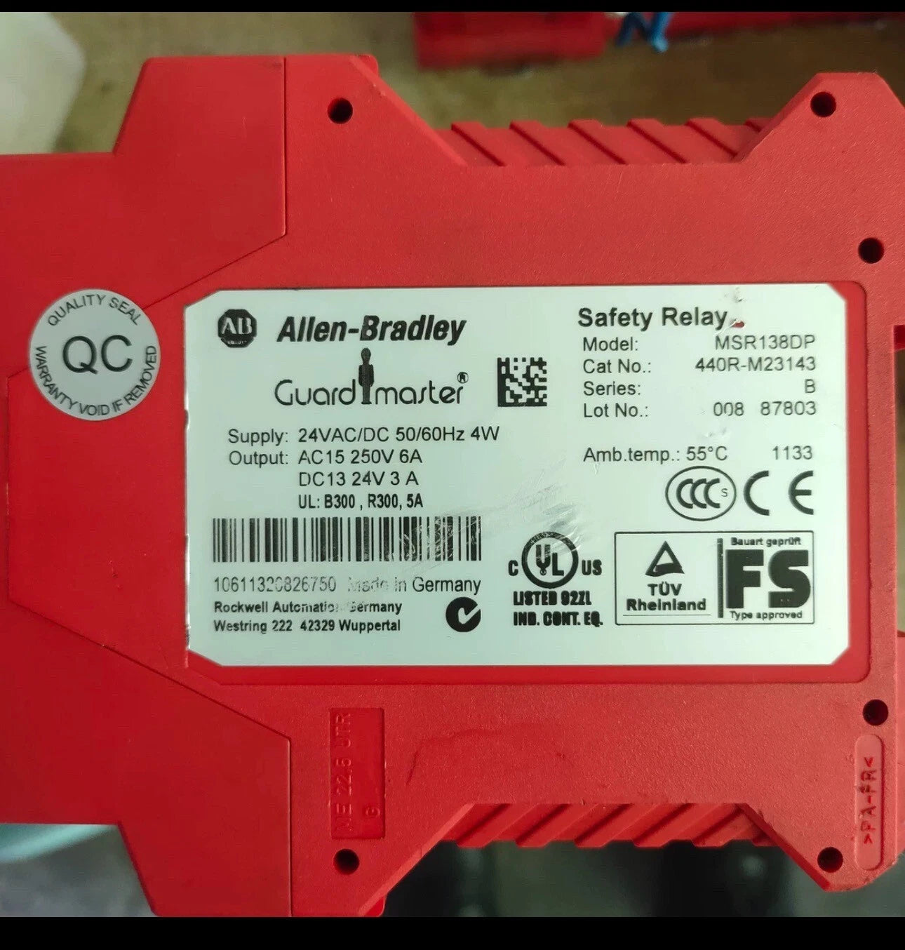 440R-M23143 MSR138DP Safety Relay Module