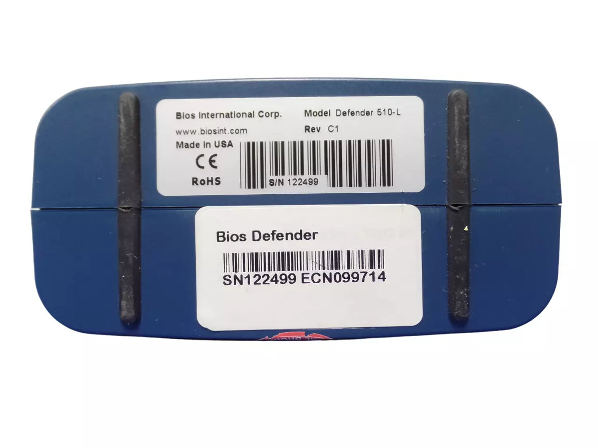 Bios DryCal Defender 510-L- Rev C1 Gas Flow Calibrator