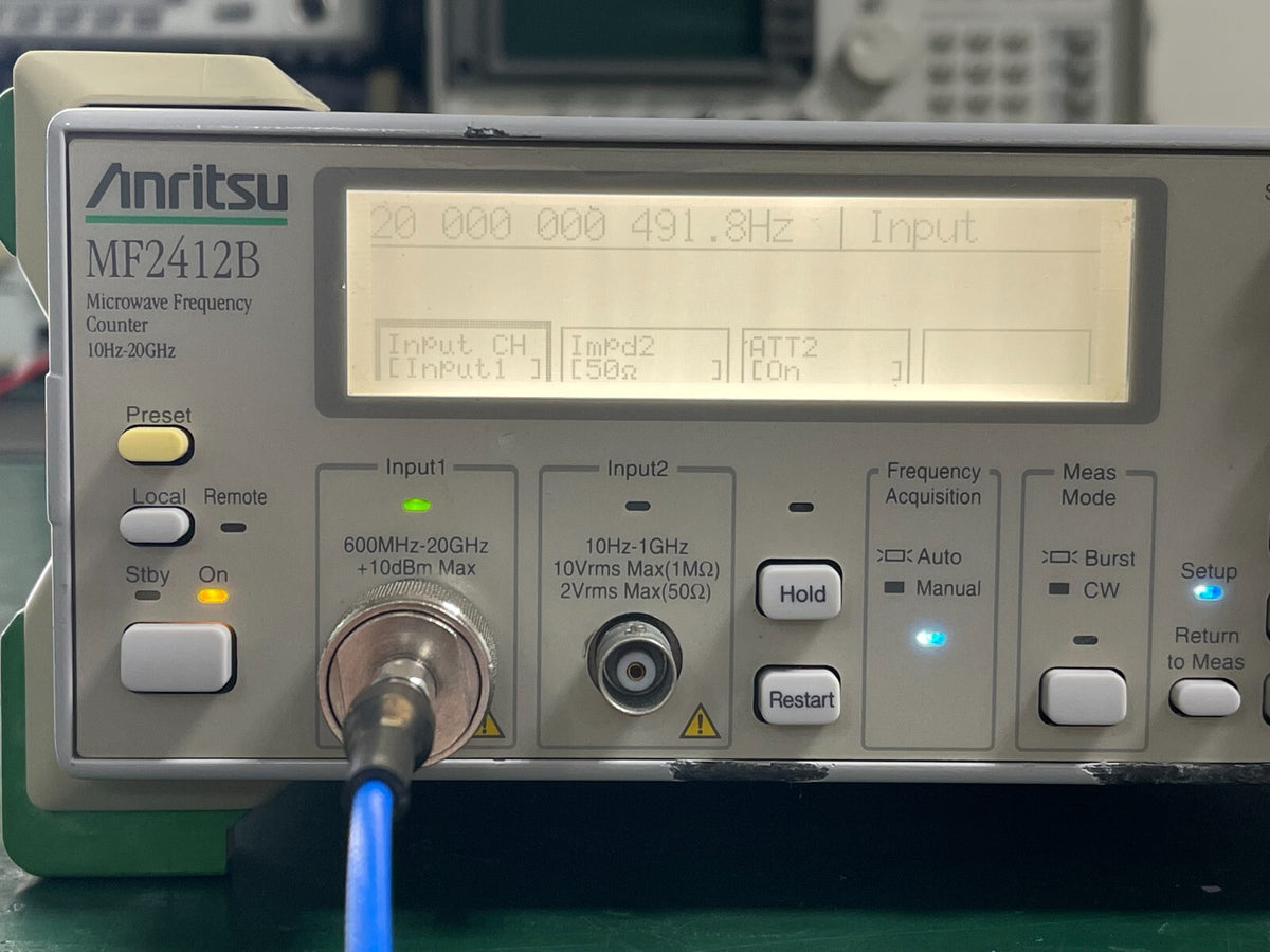 Anritsu MF2412B 10 Hz to 20 GHz Microwave Frequency Counter _7708 - XG eqpt