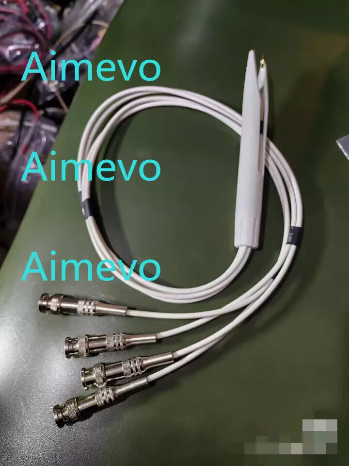 Four Wire Kelvin Test Tweezers with 4x BNC for LCR Meters, Component Testers