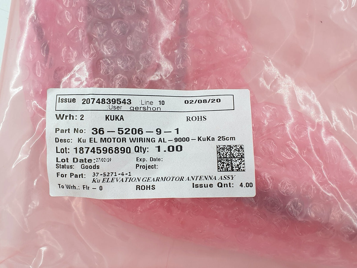 36-5206-9-1 EL Motor Wiring for AL-9000 by KUKA
