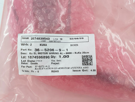 36-5206-9-1 EL Motor Wiring for AL-9000 by KUKA