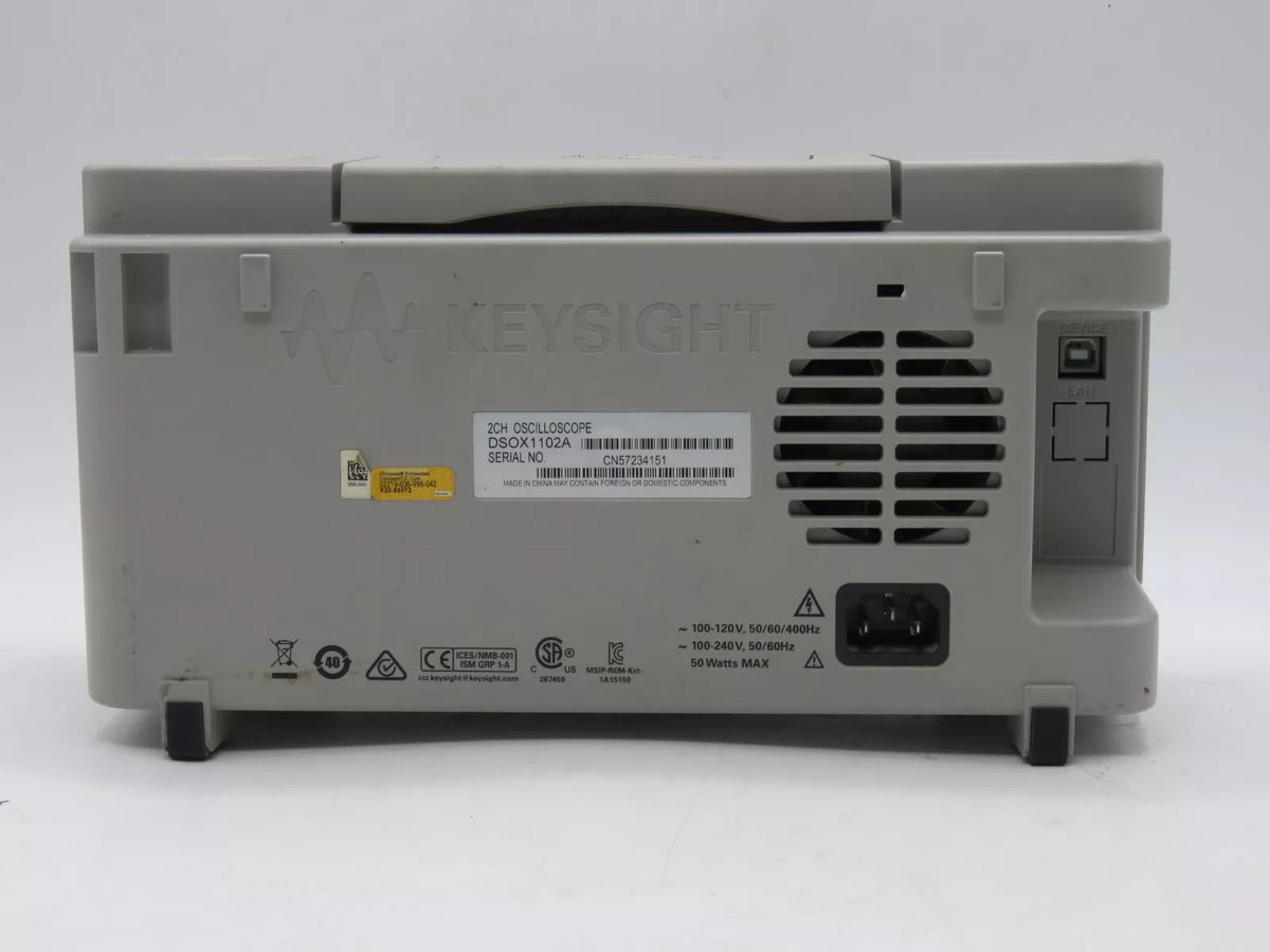Keysight DSOX1102A Digital Storage Oscilloscope 100MHz Bandwidth 2 GSa/s