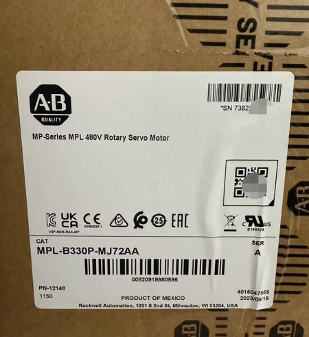 Allen Bradley MPL-B330P-MJ72 Low Inertia Servo Motor 2.4 HP 480V