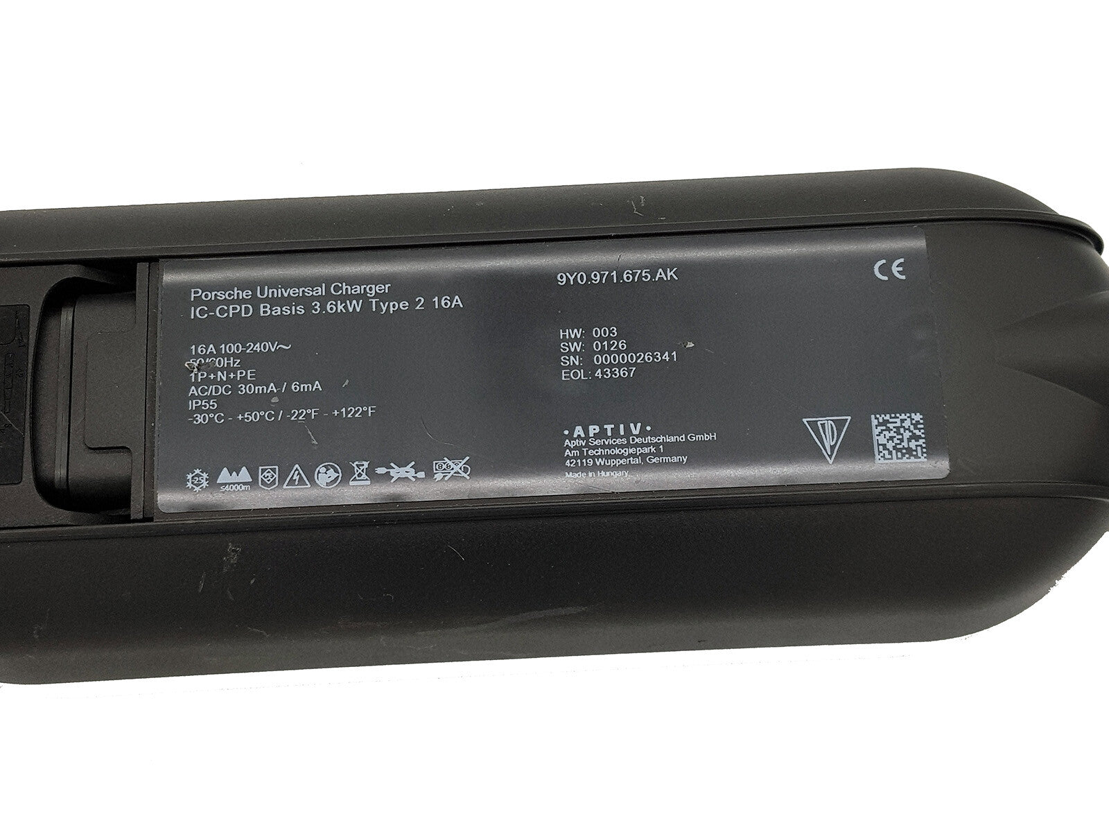 Delphi Universal Charger IC-CPD Basis 3.6kW Type 2 16A by Porsche