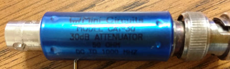 Mini Circuits CAT-30 30dB Attenuator, 50 ohm, DC to 1000 MHz
