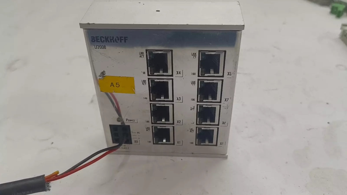 Beckhoff CU2008-0000 Ethernet Switch 8 Ports 100 Mbit/s 24 V DC RJ45