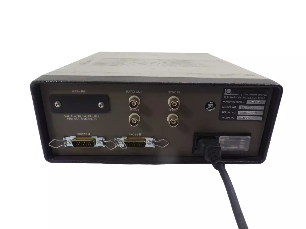 LASER PRECISION CORP. RK-5720 Power Ratiomet