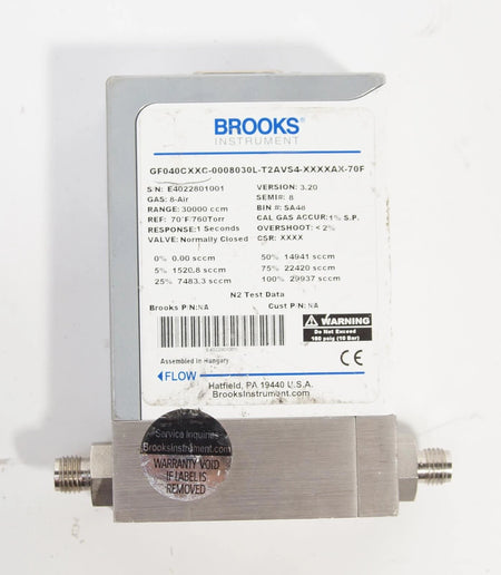 Brooks Instrument GF040CXXC N2 Gas GF Series Thermal Mass Flow Controller