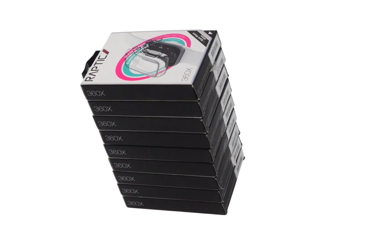 Lot Of 9 Doria Raptic 360x Screen Protector For Apple Watch 44mm - Clear