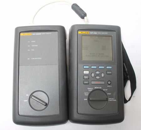 Fluke Networks DSP-2000 Cable Analyzer w/ Smart Remote CAT5 LAN Tester