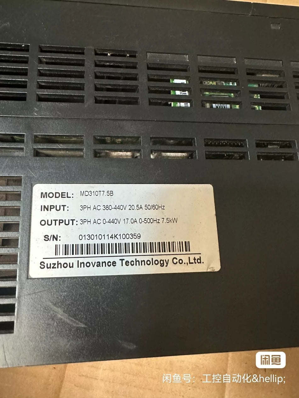 1 PC USED TEST OK MD310T7.5B 7.5KW Inverter By DHL / FedEx #B6585 CL