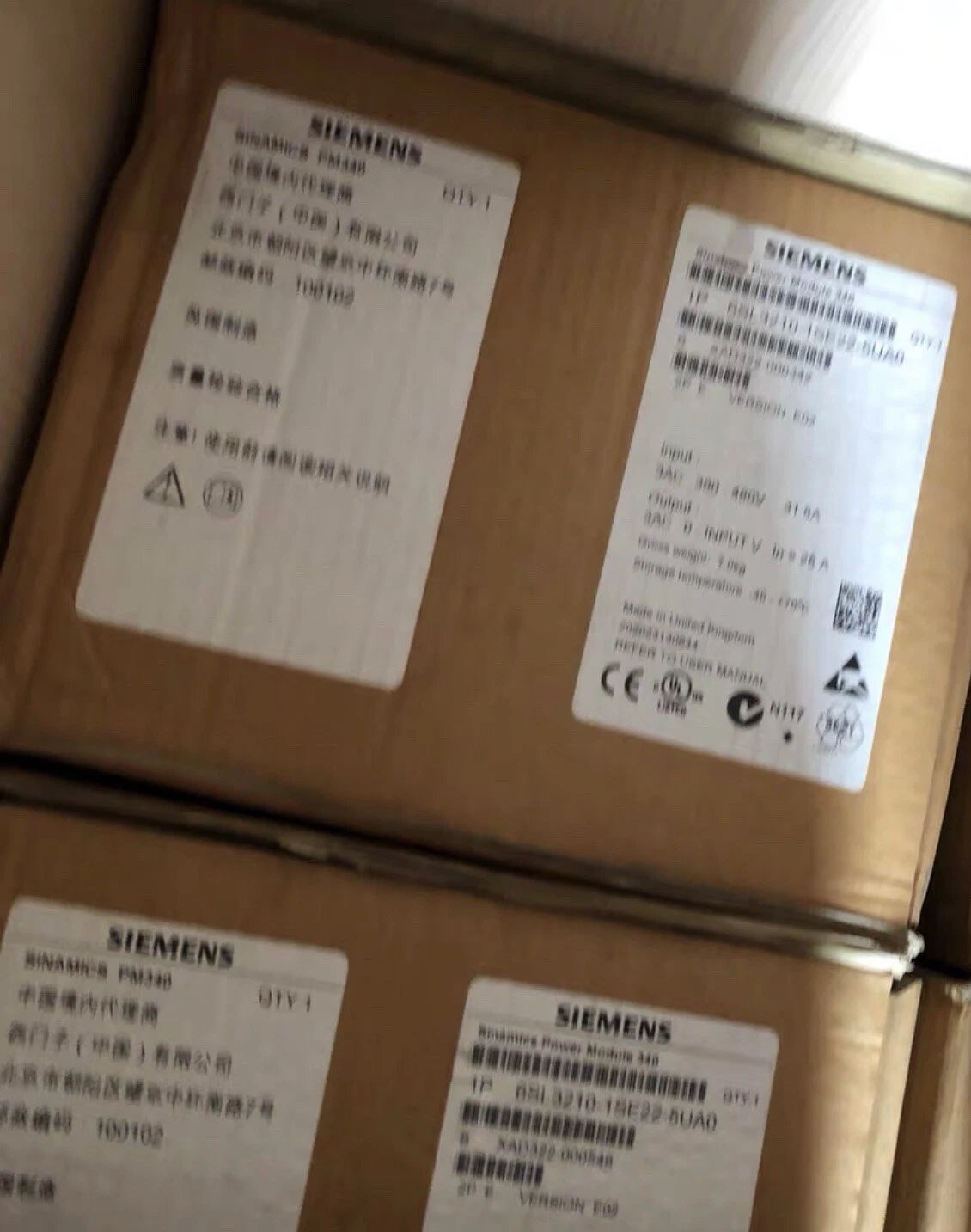 Siemens 6SL3210-1SE22-5UA0 SINAMICS S120 Drive
