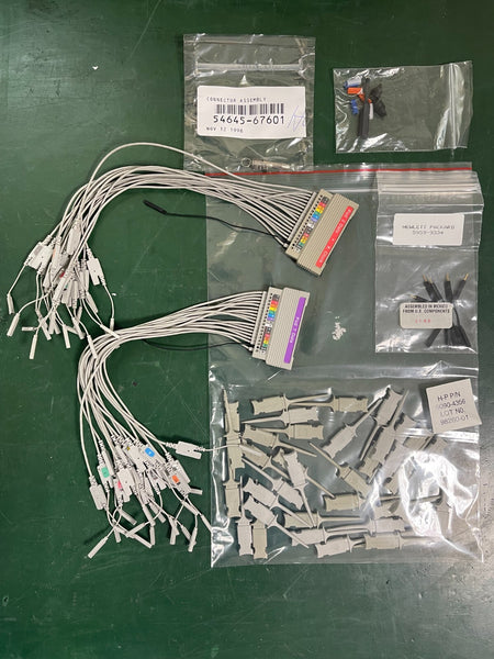 HP 01650-61609 16channel Probe Lead Set + 5090-4356 IC Clips + 5959-9334 G leads